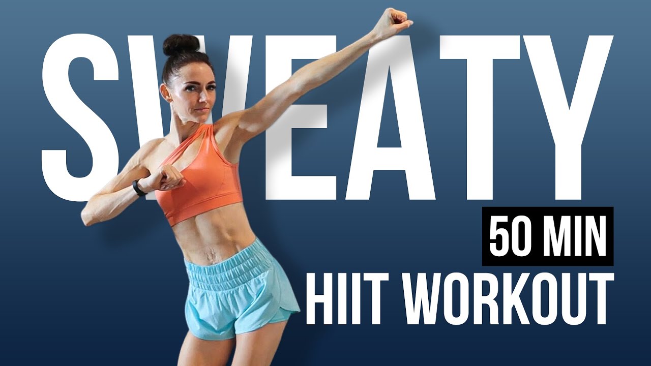 Energetic 50 MIN HIIT to feel unstoppable! (No Equipment Home HIIT Workout) Sweaty + Advanced
