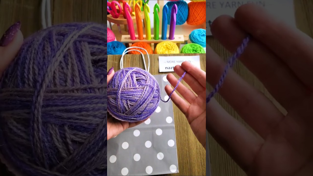 How to Wind Yarn from a Yarn Hank #shorts
