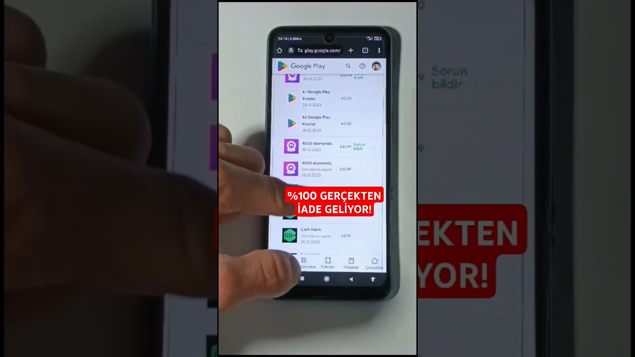 PLAY STORE GERİ &Ouml;DEME NASIL YAPILIR ? #playstore #&ouml;deme #alma #iade #play