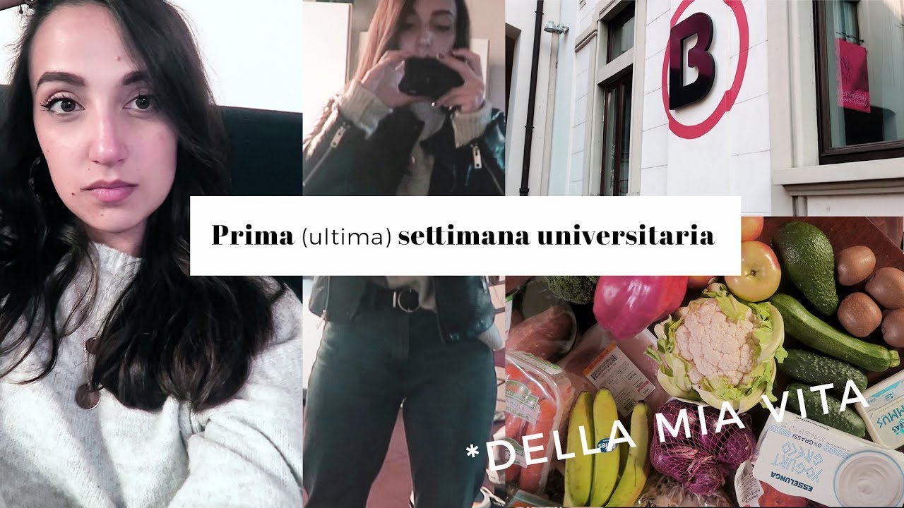 LA MIA PRIMA (E ULTIMA) SETTIMANA UNIVERSITARIA 😭
