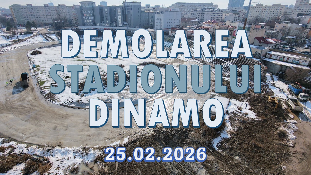 Demolarea Stadionului Dinamo | 25 Februarie 2026 [4K]
