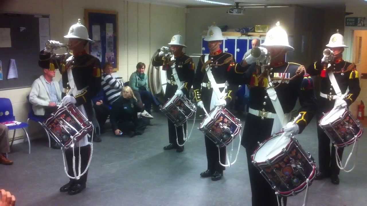 Royal Marines Corps Of Drums At Herne Bay Sea Cadets