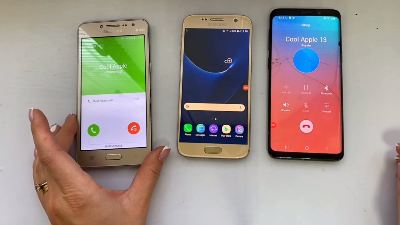 Samsung Galaxy J2 PRIME & S7 & S9 / Incoming & outgoing calls