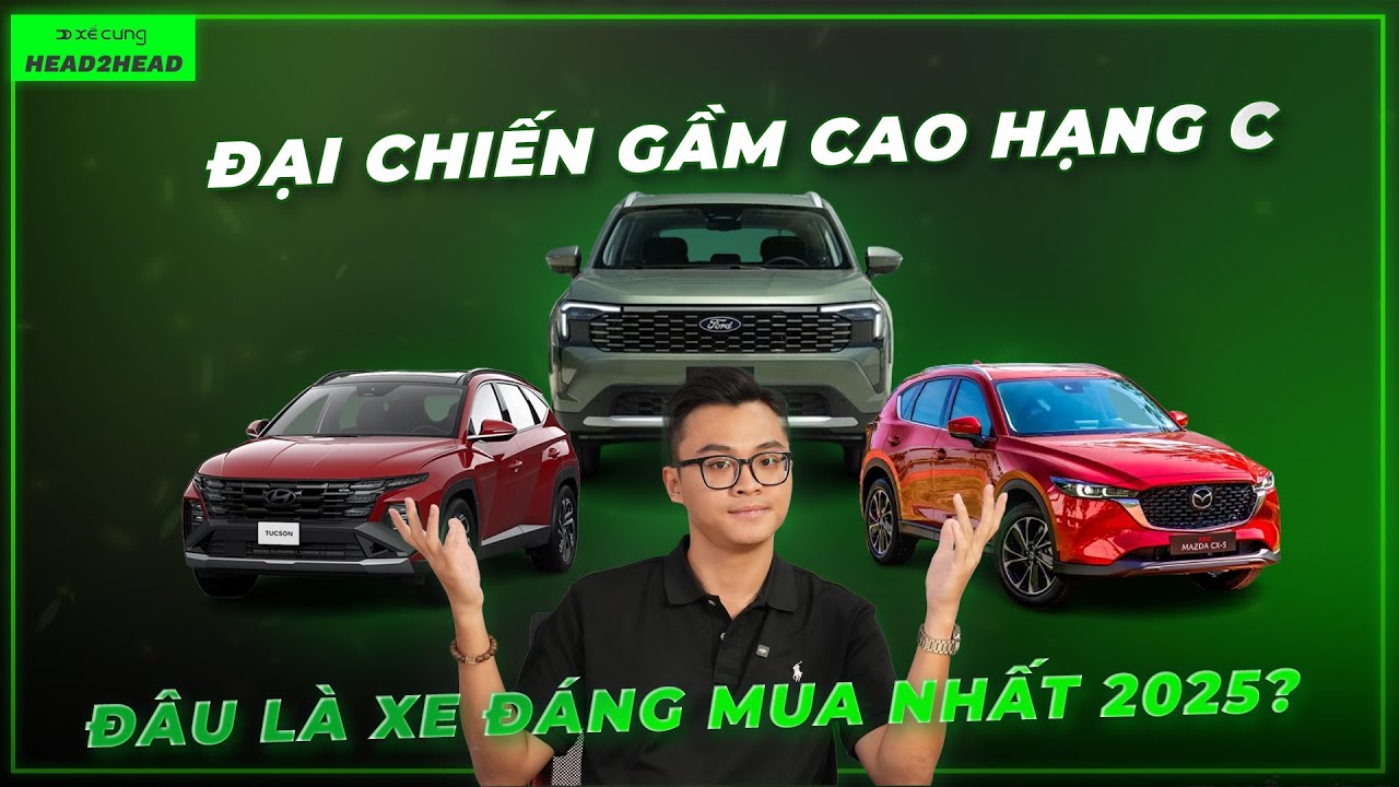 Đại chiến SUV hạng C: Ford Territory vs Mazda CX-5 vs Hyundai Tucson. Đâu mới là mẫu xe đáng mua?
