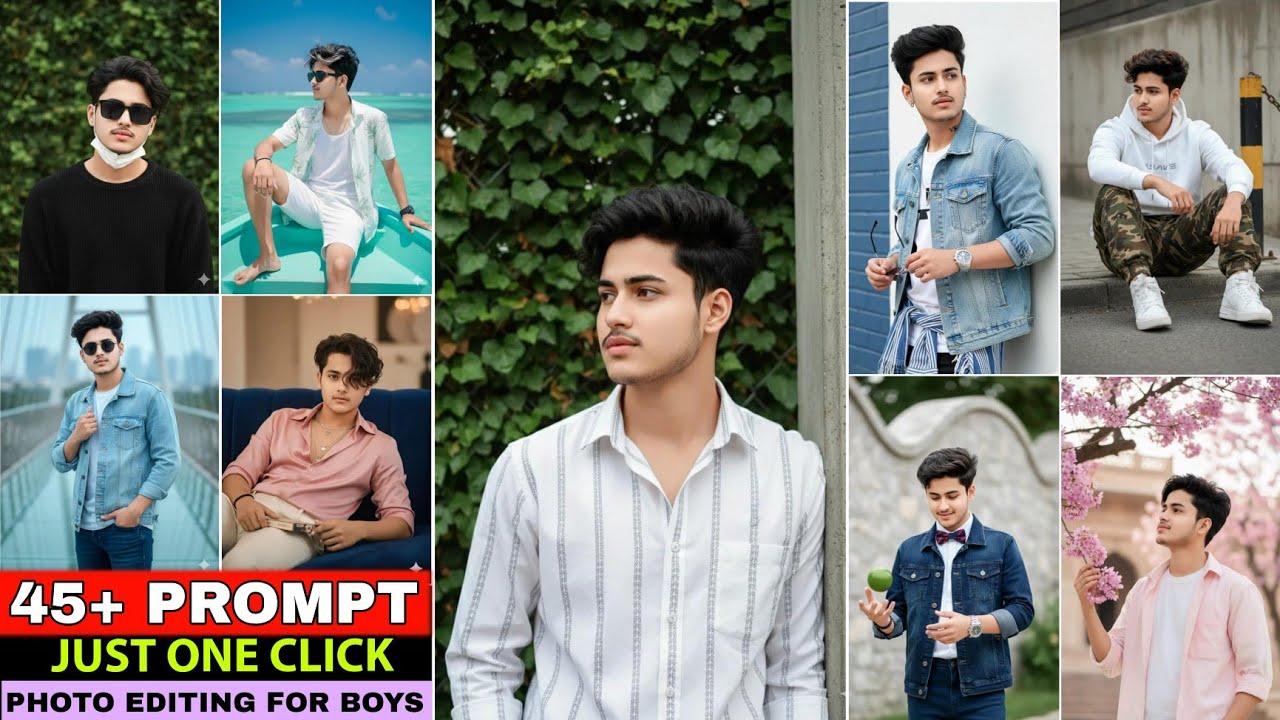 45+ GEMINI AI PROMPTS | ONE CLICK AI PHOTO EDITING | NEW TRENDING PHOTO EDITING | BOYS NEW PROMPT 💥🔚