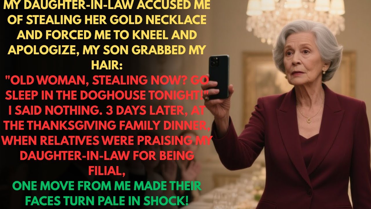 My Daughter In Law Accused Me Of Stealing Her Gold Necklace And Forced Me To Kneel And Apologize
