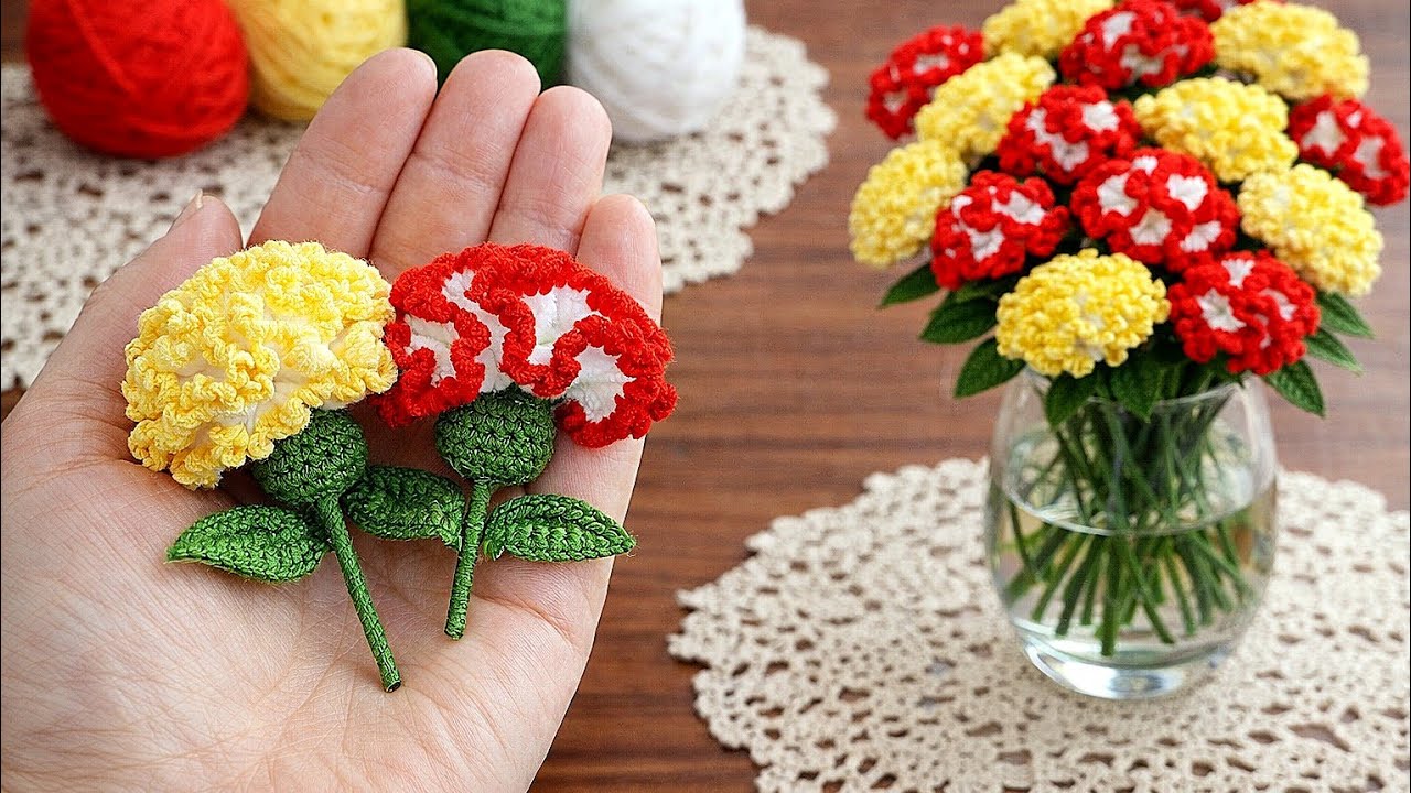 OMG So Cute! 💐 Crochet Mini Roses with Leaves (Beginner Friendly)