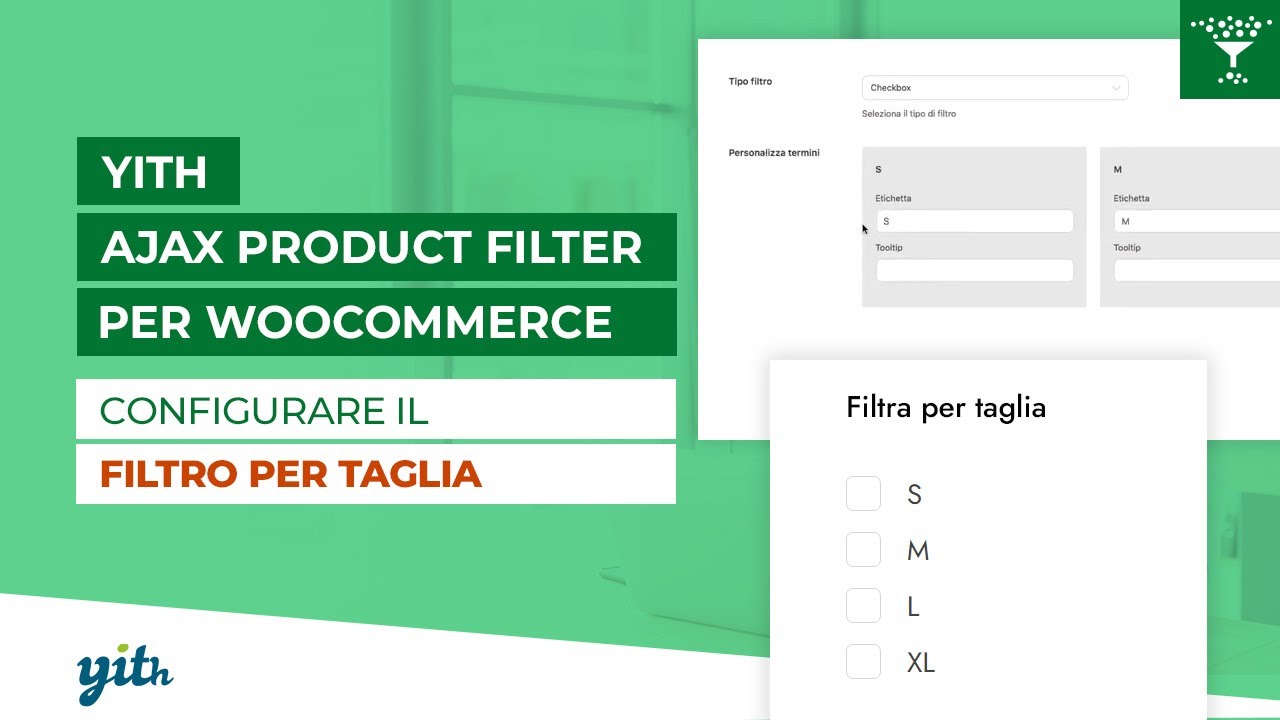 YITH AJAX Product Filter for WooCommerce: come configurare un filtro per taglia