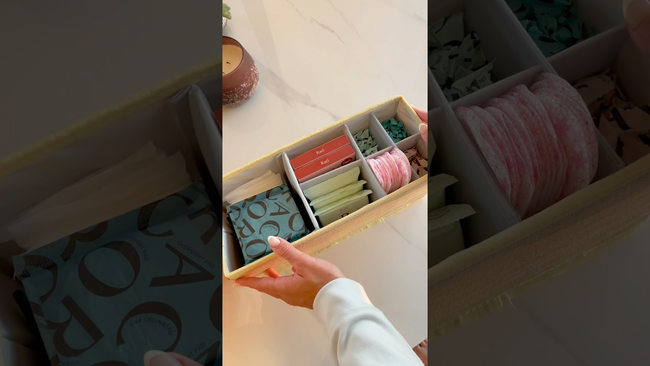 *ASMR* THAT TIME OF THE MONTH RESTOCKS! #asmr #restock #home #bathroom #period #femininehygiene