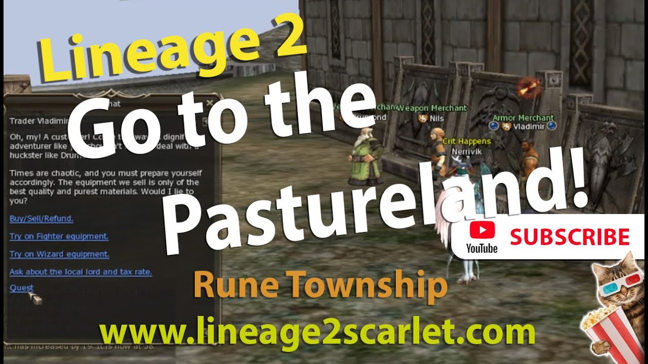 Go to the Pastureland! Rune Township - Lineage 2 Freya server