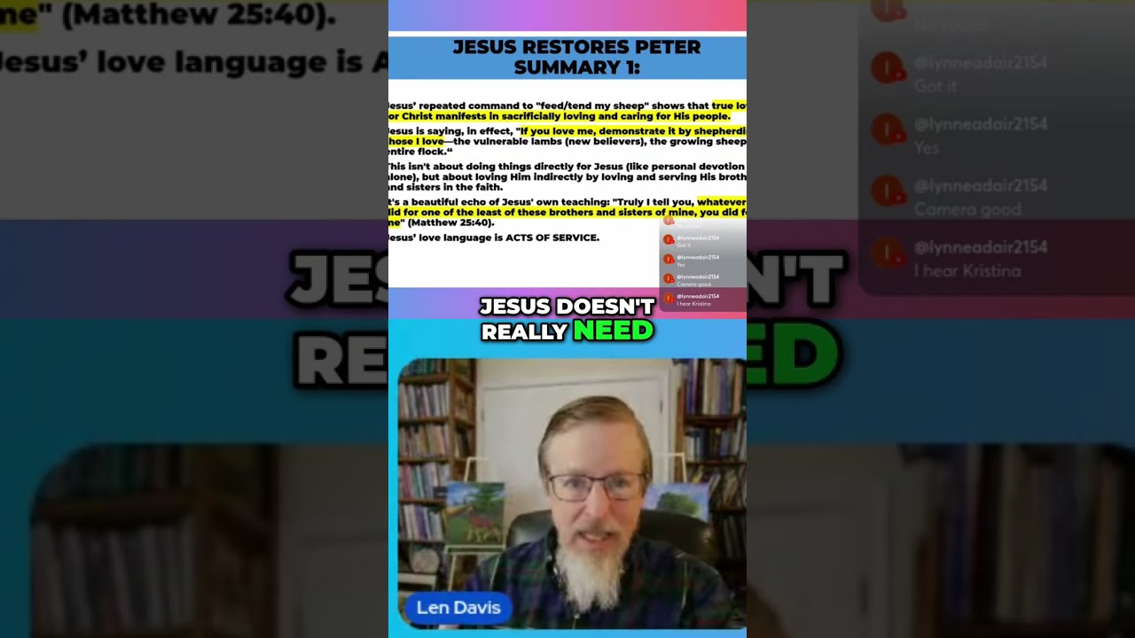 Love Jesus? Serve His People! Jesus' Ultimate Love Language