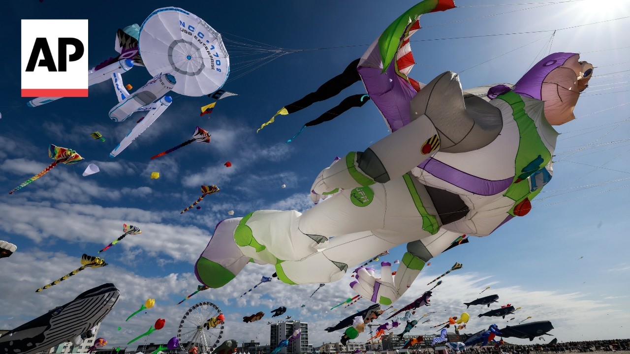 International Kite Festival begins in Berck-Sur-Mer, France