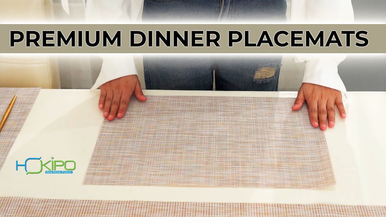 HOKIPO PVC Dining Table Placemats | Dinner Table Mats (AR605)