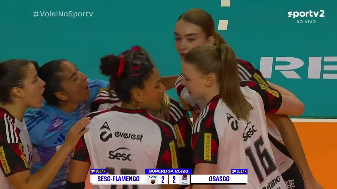 Superliga de V&ocirc;lei Feminino 2025/26 - Osasco/S&atilde;o Crist&oacute;v&atilde;o Sa&uacute;de x Sesc RJ/Flamengo ( 1 Turno )