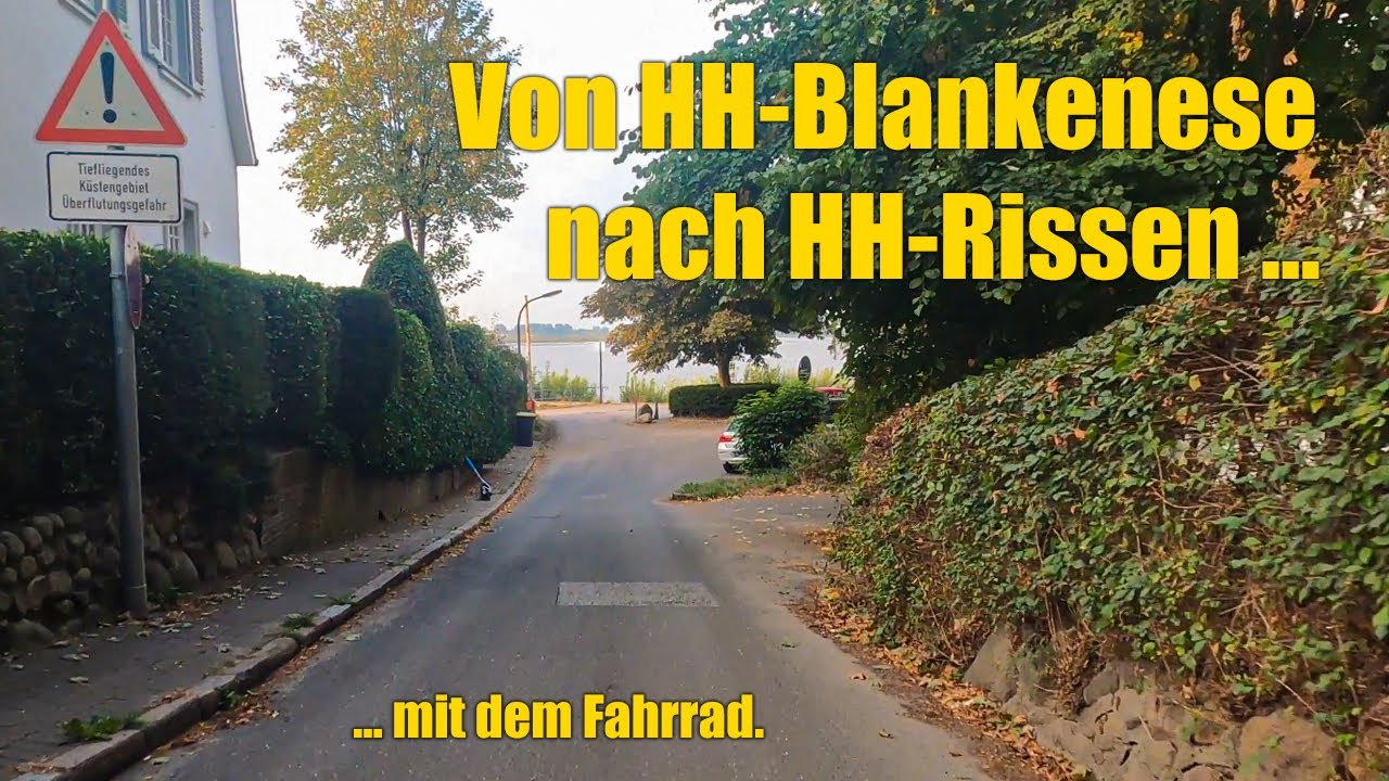 Mit dem Fahrrad von Hamburg-Blankenese nach Hamburg Rissen
