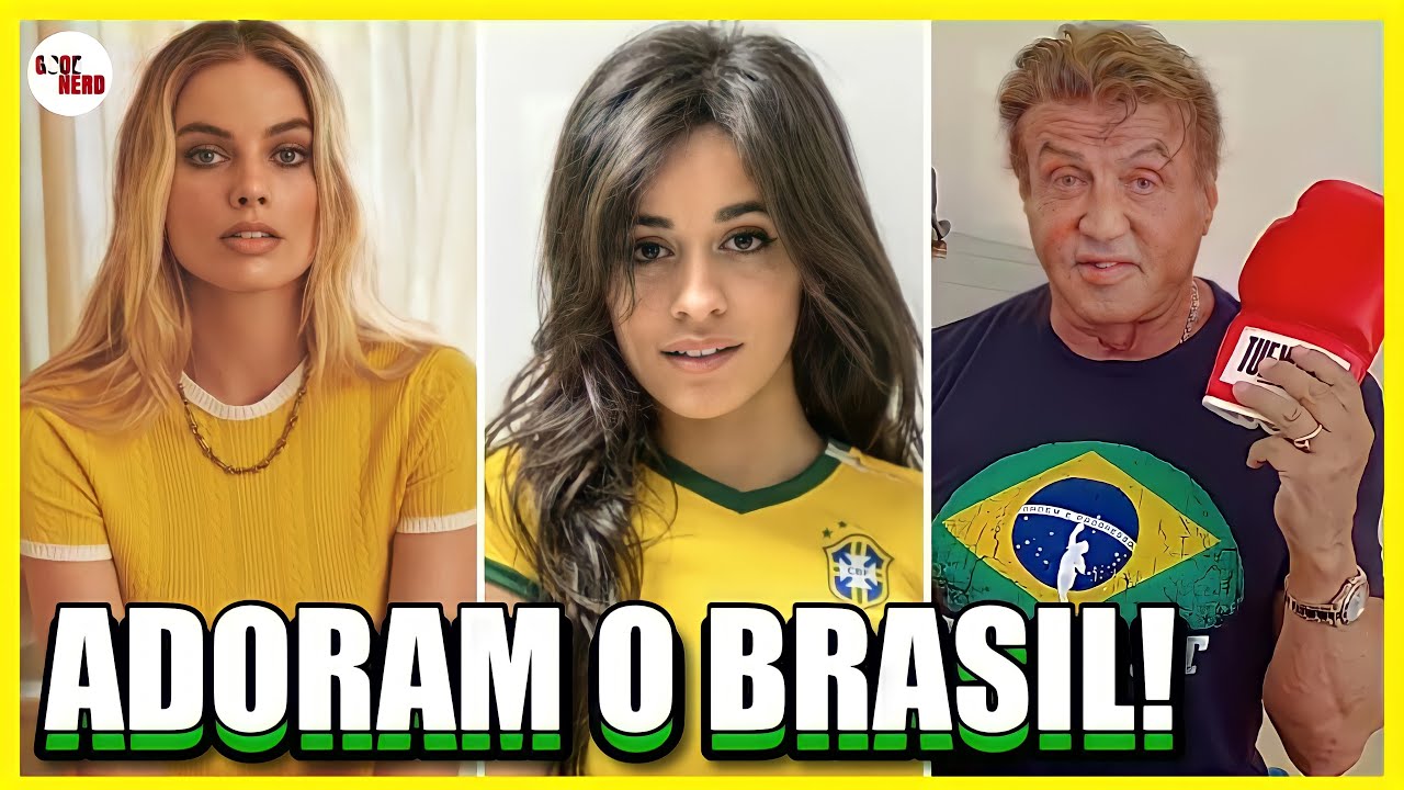 + 10 ATORES DE HOLLYWOOD QUE ADORAM O BRASIL! (CAMILA CABELLO, STALLONE...)