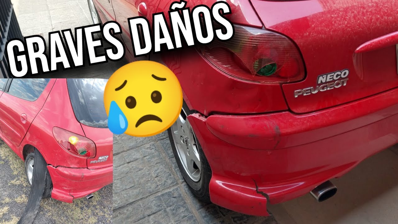 ДТП с Peugeot 206 ⛔ Лопнула задняя шина ⛔ + Процесс восстановления 🦁💎