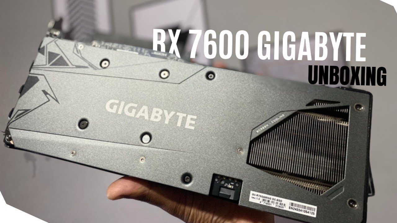 UNBOXING | PLACA DE VÍDEO GIGABYTE AMD Radeon RX 7600 GAMING, SUPER UPGRADE!!! + TESTE DE JOGOS