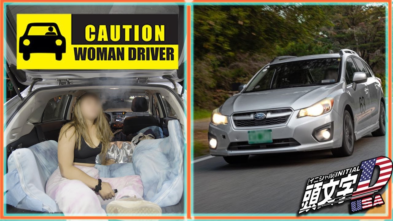 「Woman Driver」峠 Subaru Impreza vs Turbo Civic | Touge Battle Uphill [1/2]