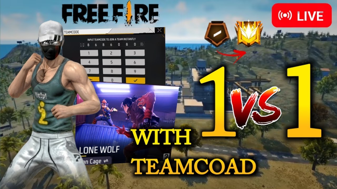 FF 🔴 UNLIMITED COUSTOM ROOM 💥 GAMEPlAY 1VS1 OP 🤬 FIGHT 🤜🤛 NEW VIDEO COMING SOON 💝👍