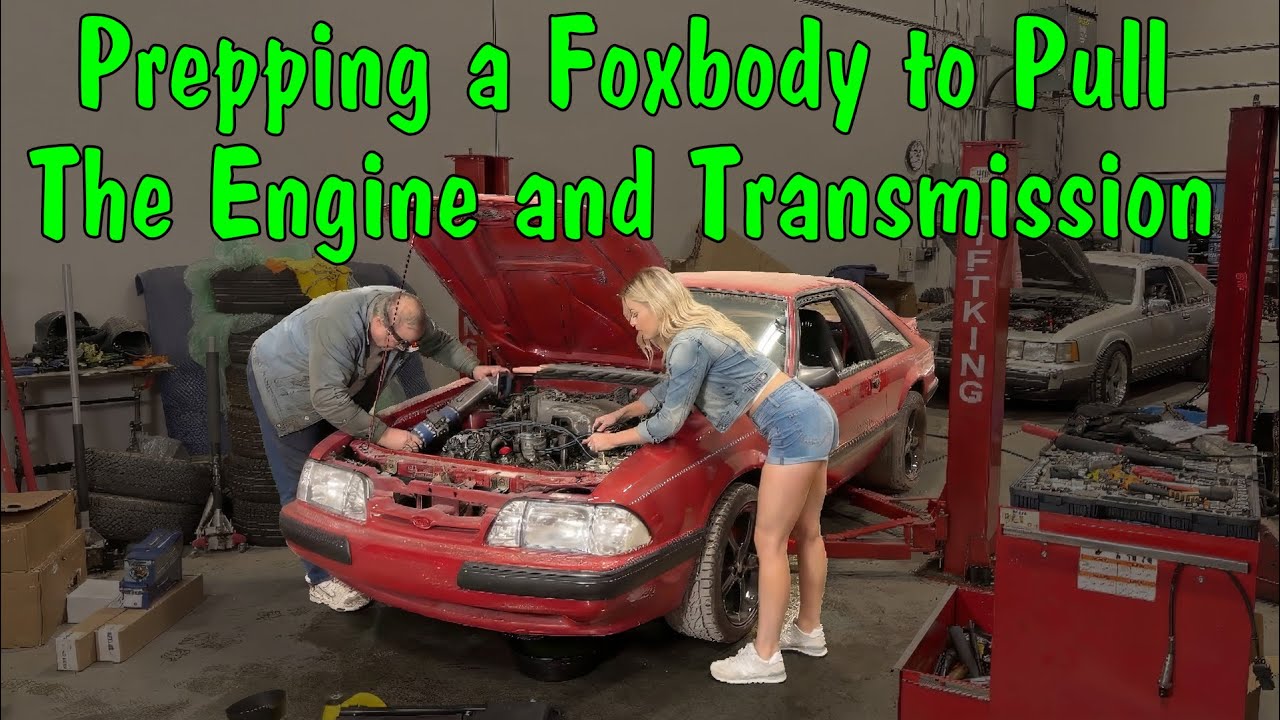 Подготовка Foxbody к снятию двигателя.