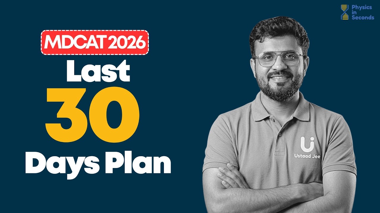 MDCAT 2026 | Last 30 Days Plan