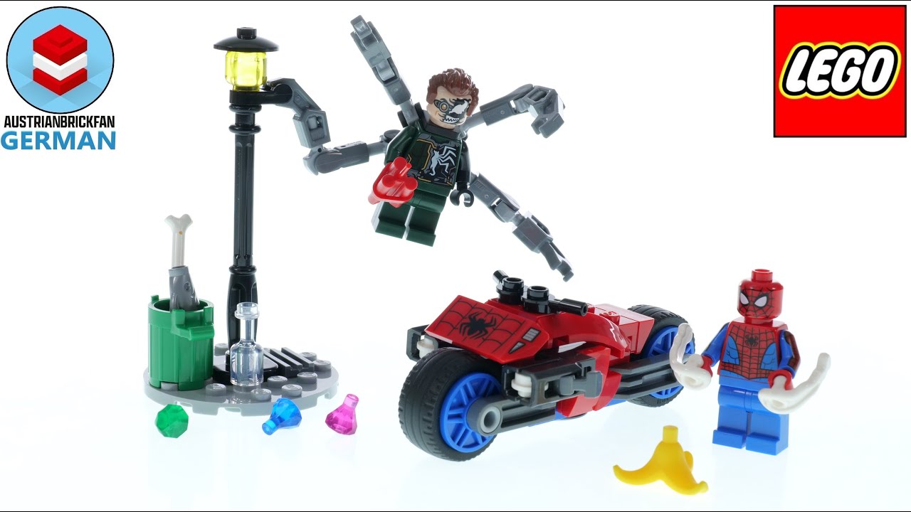 LEGO Marvel 76275 Motorrad Verfolgungsjagd: Spider-Man vs. Doc Ock &ndash; LEGO Speed Build