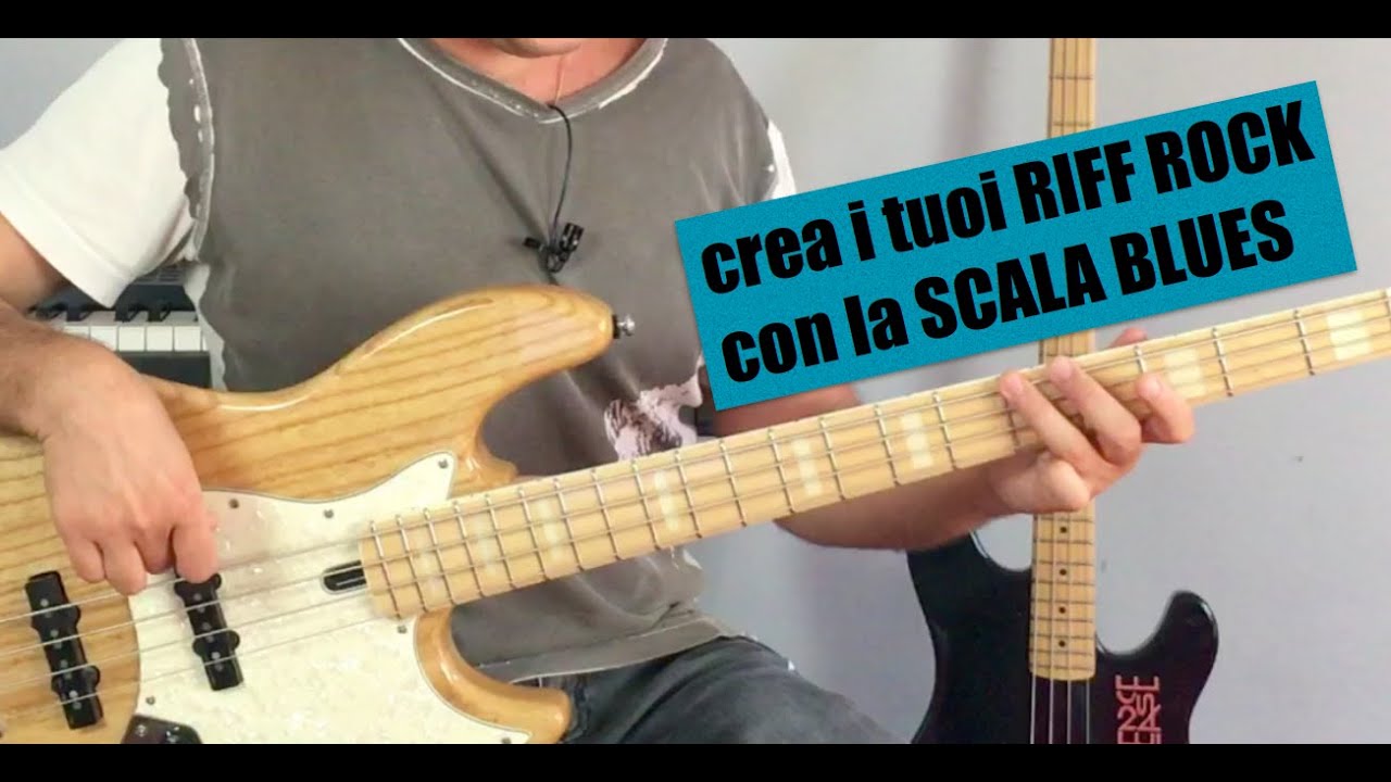 Crea RIFF Rock POTENTI con la SCALA BLUES - Guida per Bassisti (Lezioni di Basso Elettrico)