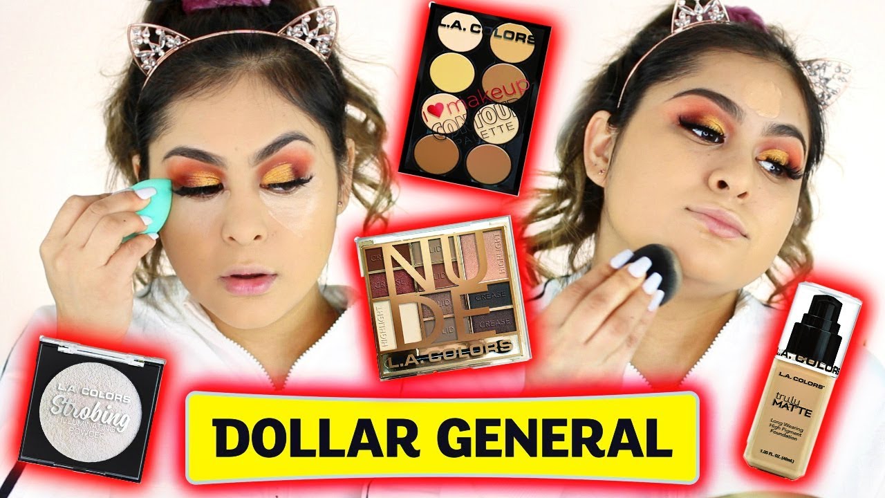 FULL FACE OF DOLLAR STORE MAKEUP Dollar General Makeup