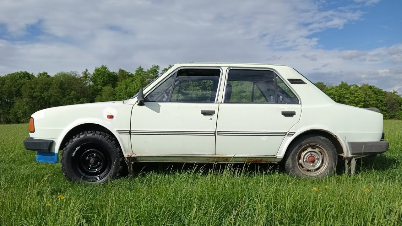 Škoda 120 GLS (Tripovka) - díly přední nápravy, další kola a malé testování