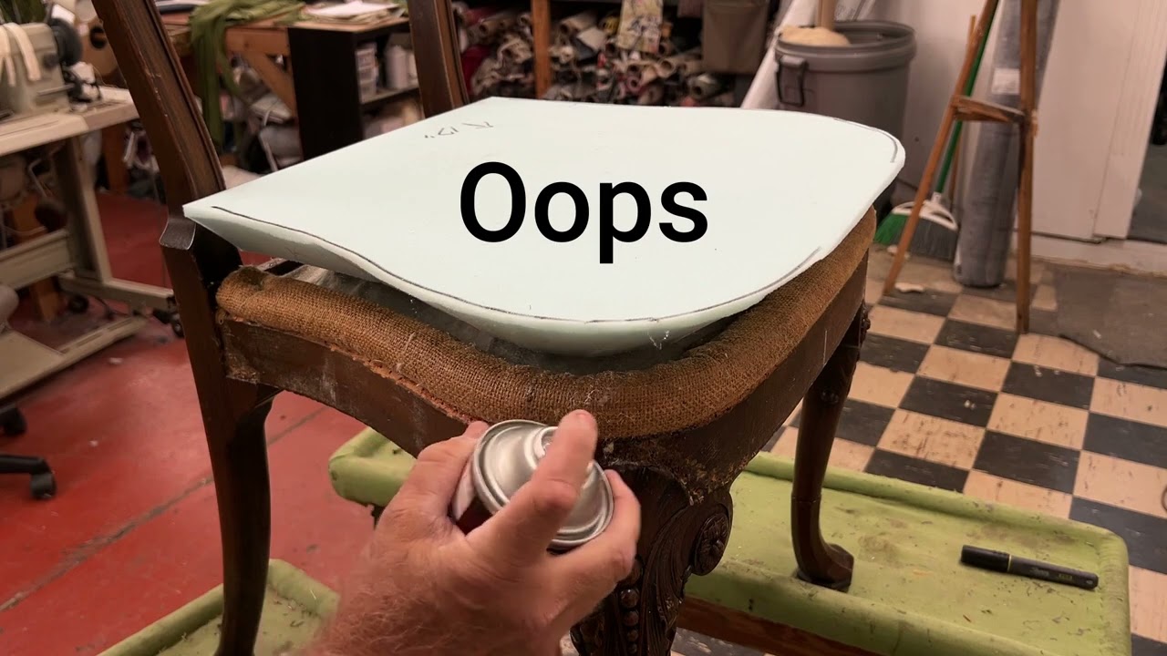 Upholstering A Dining Chair With A Insert Back