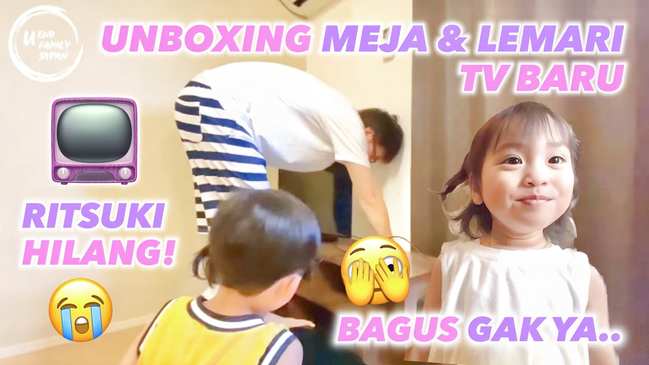 UNBOXING MEJA DAN LEMARI TV BARU ‼️ALHAMDULILAH