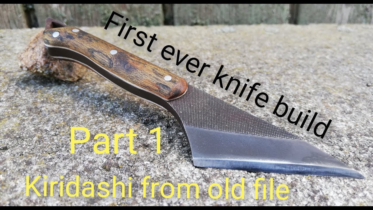 Kiridashi from old file, first ever knife build part 1