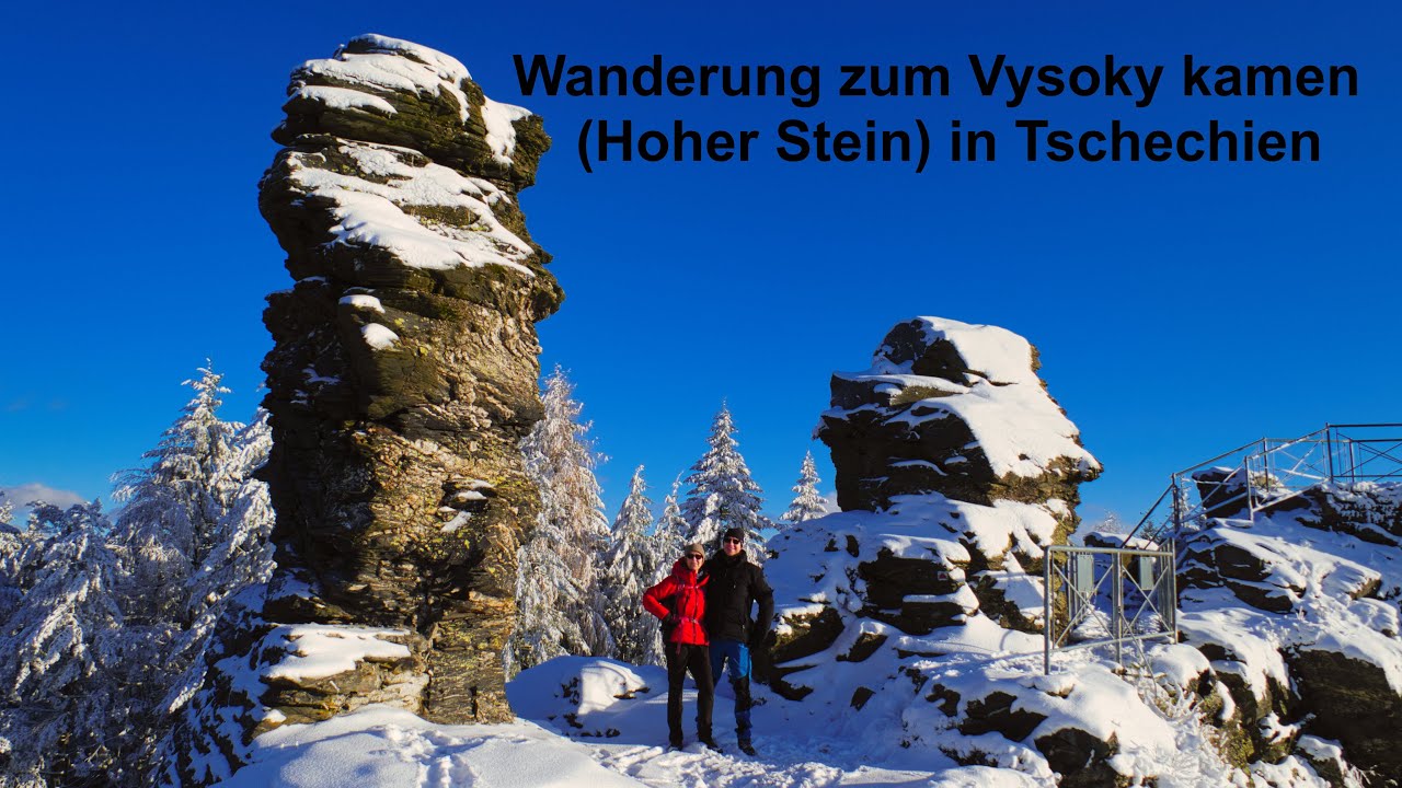 Wanderung Vysoky kamen in Tschechien