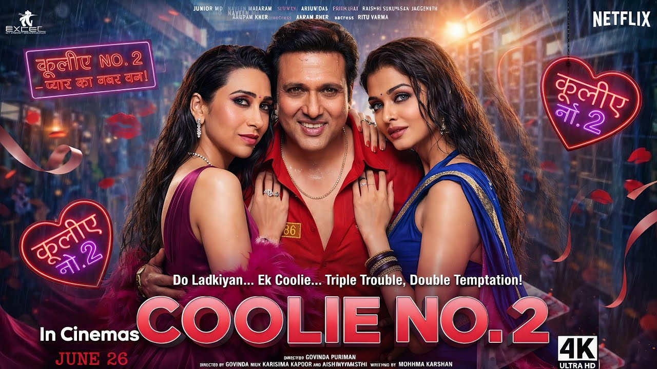 Coolie No.2 - Official Trailer | Govinda | Karishma Kapoor | Aishwarya Rai | Devid Dhawan |New Movie