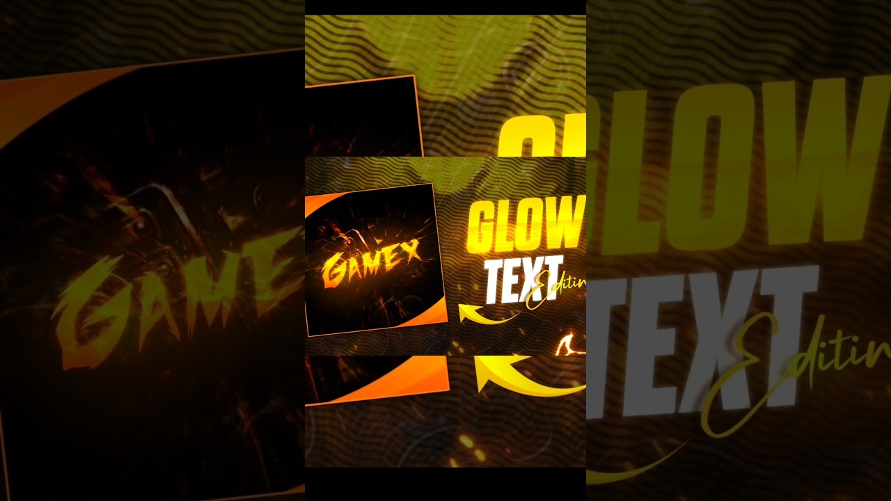 Glow text editing in picsart #shorts