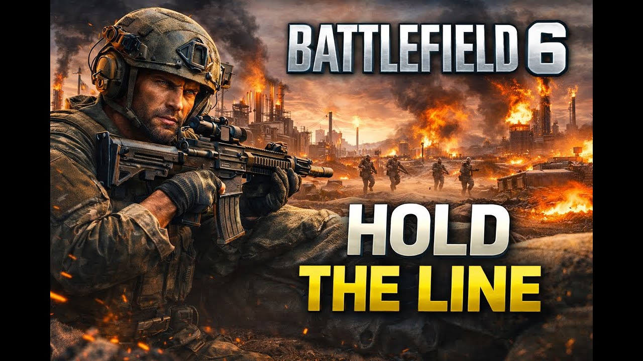 Defensive Battlefield 6 gameplay (2K) .No commentary — just tactical FPS action.
