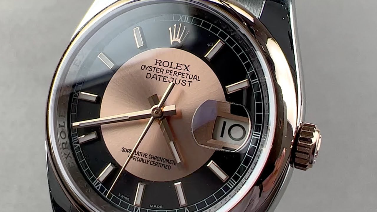 Rolex Datejust Tuxedo Dial 116201 Rolex Watch Review