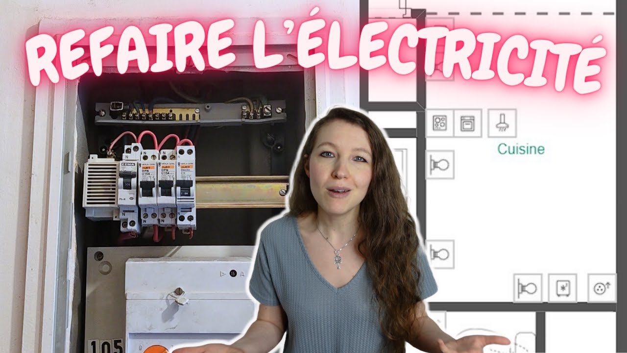 Refaire l'&eacute;lectricit&eacute; d'un studio : circuit de prise cuisine et salon et pose du tableau &eacute;lectrique