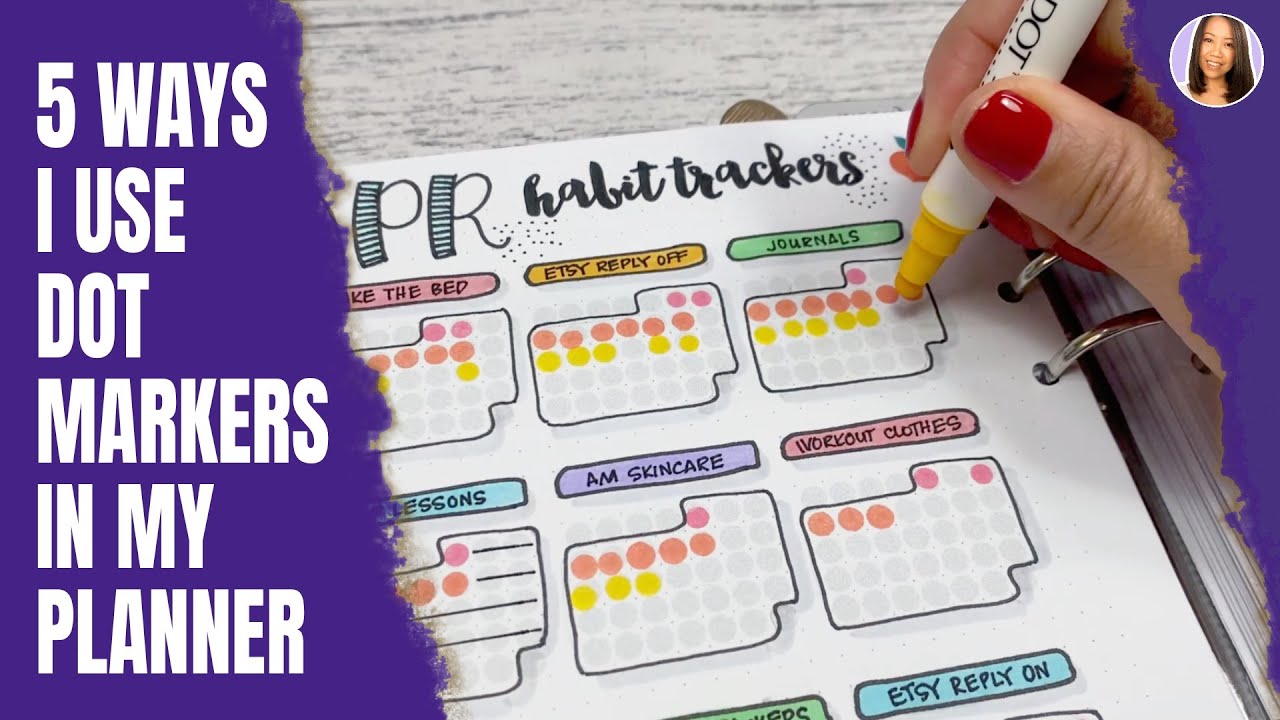 5 Ways I Use Zig Clean Color Dot Markers in my A5 Planner