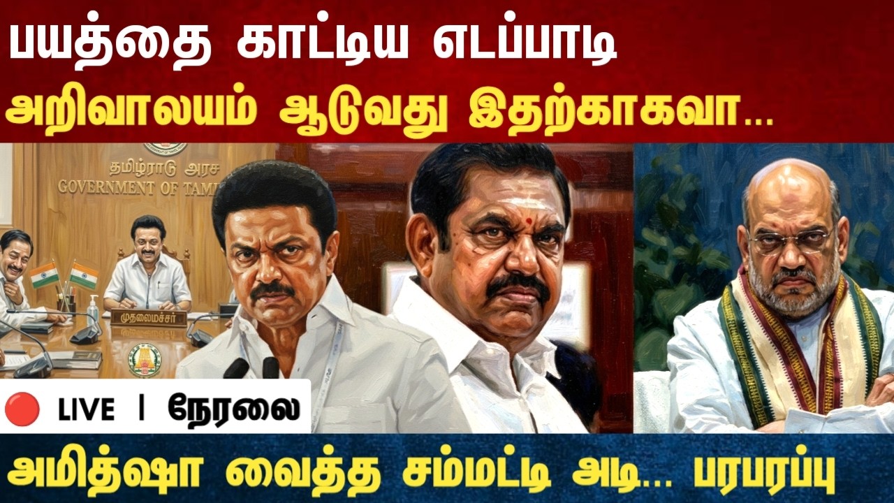 Athirstamchannel | பயத்தை காட்டிய எடப்பாடி அறிவாலயம் ஆடுவது இதற்காகவா... |dmk vs admk