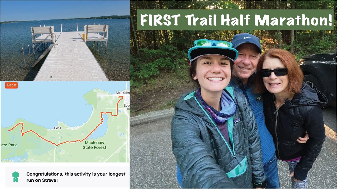 MY FIRST HALF MARATHON | Waugoshance Trail Half Marathon | Lake Charlevoix Boat Life