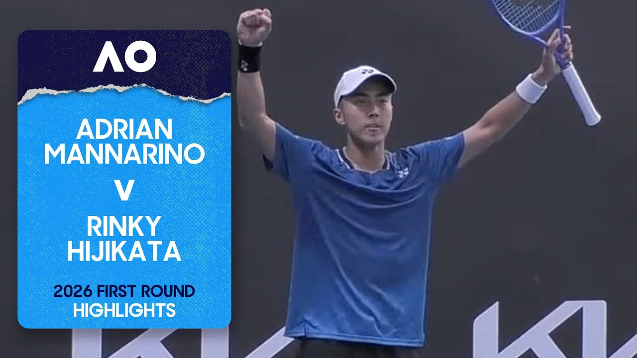 Adrian Mannarino v Rinky Hijikata Highlights | Australian Open 2026 First Round