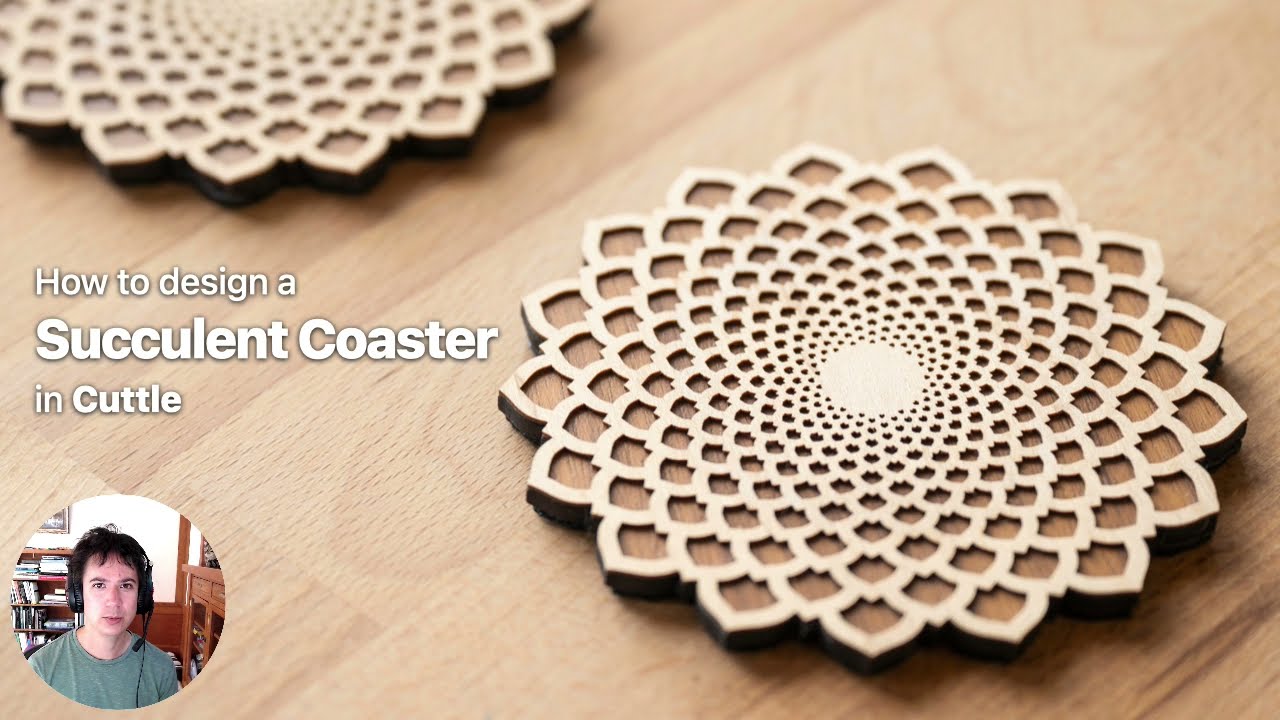 Make a Succulent Coaster in Cuttle