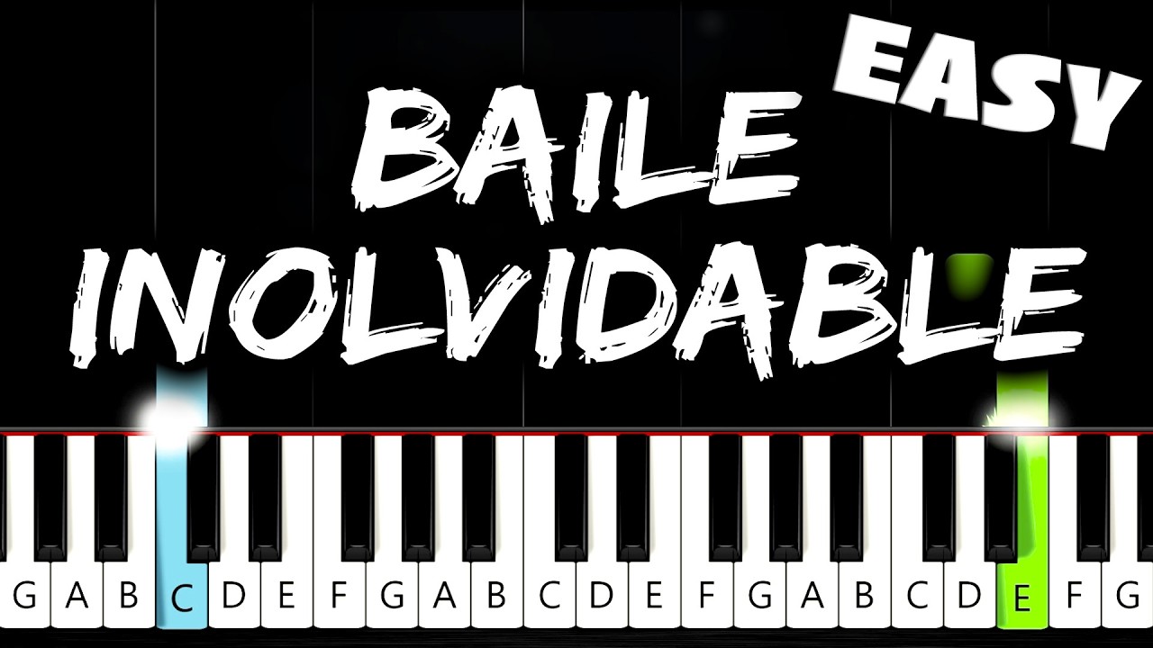 BAD BUNNY - BAILE INoLVIDABLE - EASY Piano Tutorial