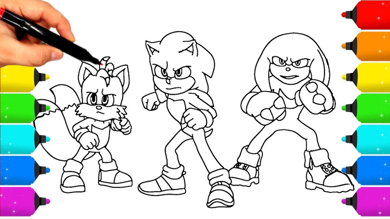 Sonic TEAM Coloring Pages NEW Coloring and Draw Sonic Coloring WOW NEW SONIC
