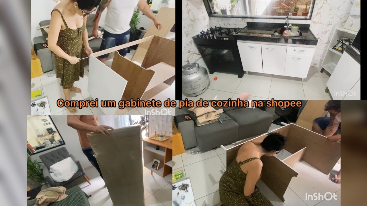Comprei um gabinete de Bia de cozinha na shopee 