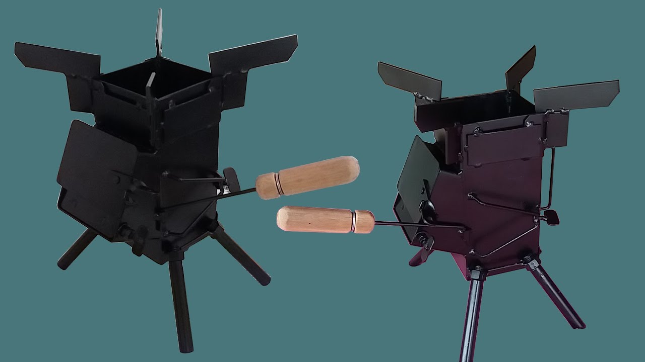 MINI FOGÃO A LENHA PARA CAMPING