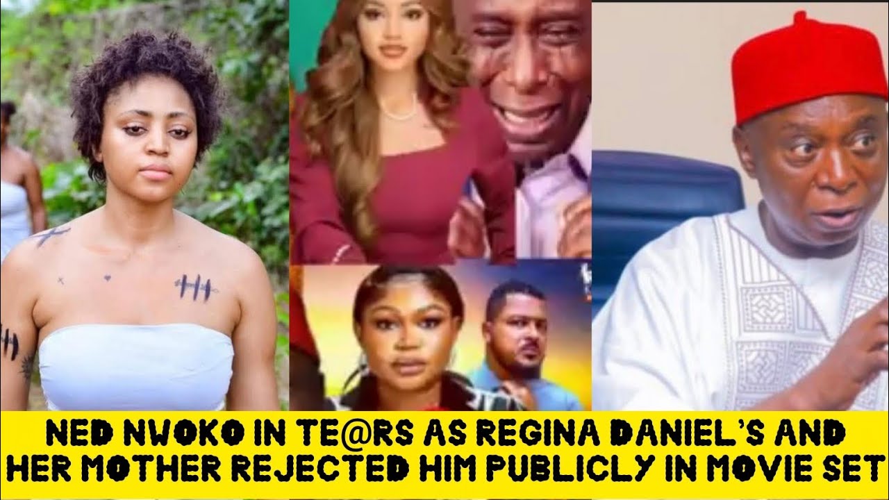 NED NWOKO IN IN TE@RS AS REGINA DANIEL'S AND HER MOTHER REJECTED HIM IN MOVIE AND PUBLICLY🙆‍♂️