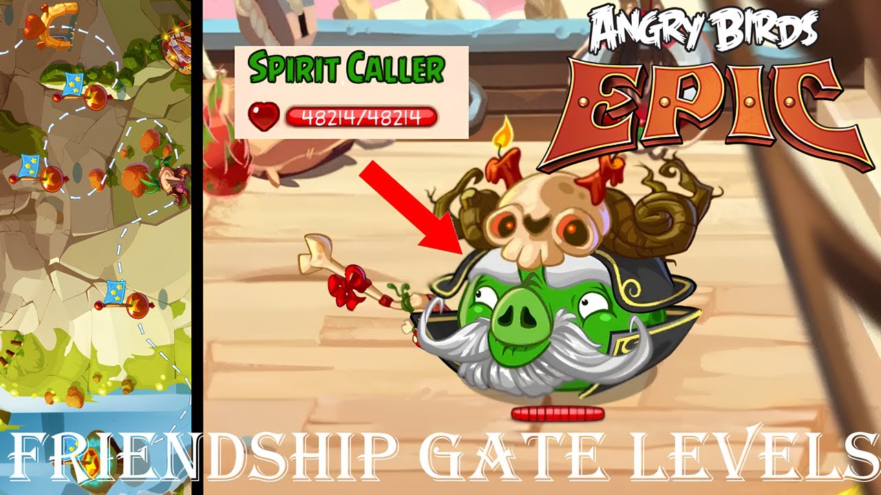 Angry Birds Epic All Friendship Gate Levels- Hog Head Mountain